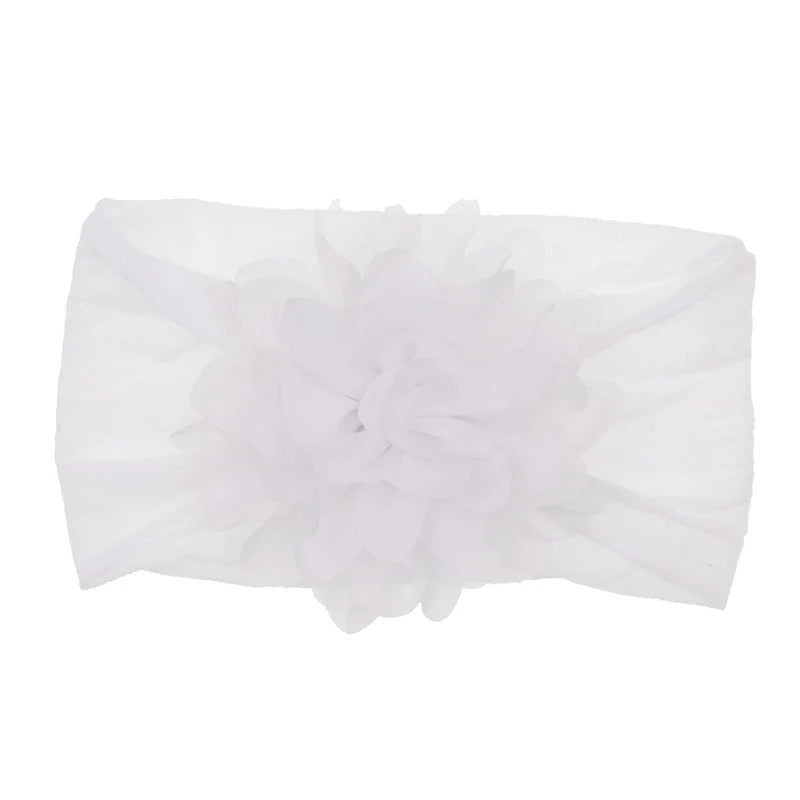 Baby Headband Nonly Big Chiffon Flower Headbands Bow Hair Band newborn Girl Toddler Turban Head Wrap Children Hair Accessories