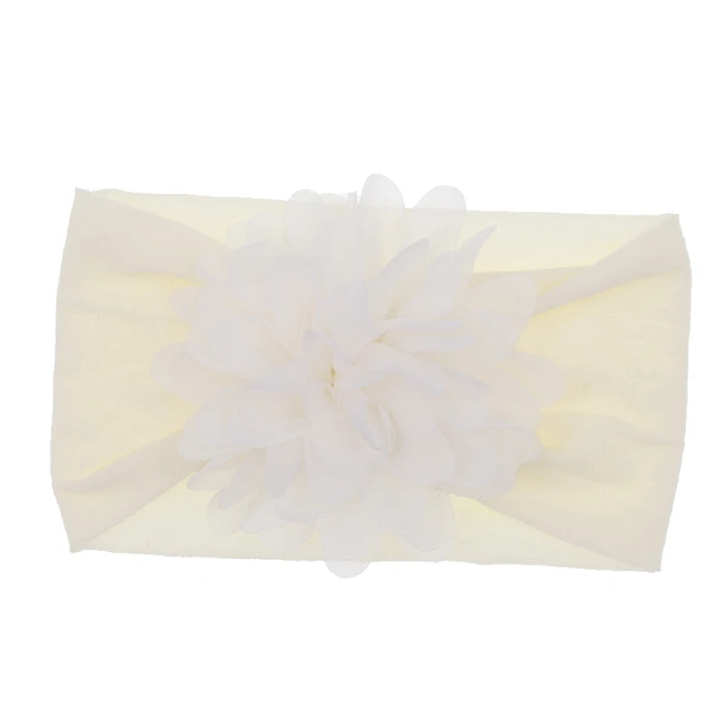 Baby Headband Nonly Big Chiffon Flower Headbands Bow Hair Band newborn Girl Toddler Turban Head Wrap Children Hair Accessories