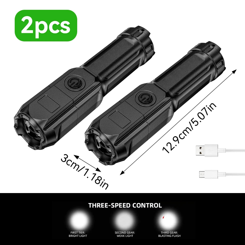 1pc/2pcs COB Keychain Work Light Flashlight  Keychain Light Emergency Light, Bottle Opener, Mini Flashlight With Magnetic Base