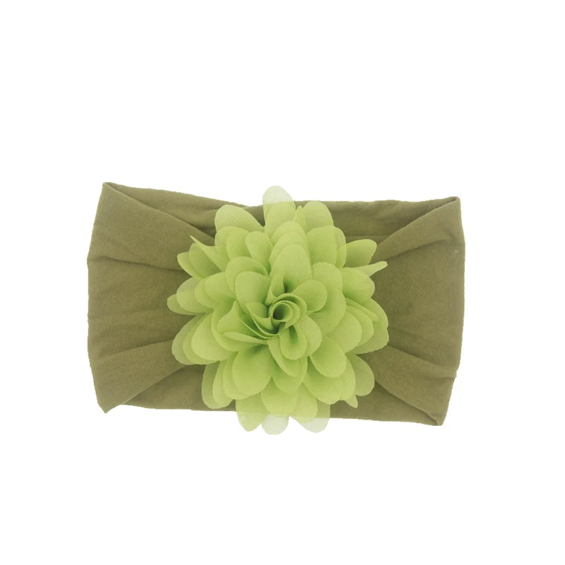 Baby Headband Nonly Big Chiffon Flower Headbands Bow Hair Band newborn Girl Toddler Turban Head Wrap Children Hair Accessories