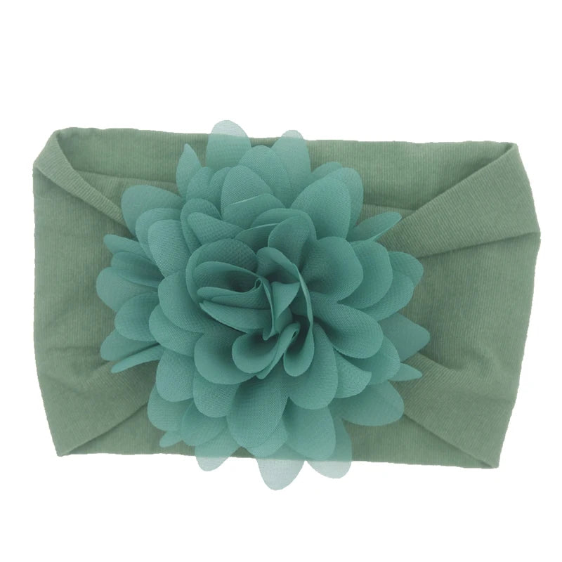 Baby Headband Nonly Big Chiffon Flower Headbands Bow Hair Band newborn Girl Toddler Turban Head Wrap Children Hair Accessories