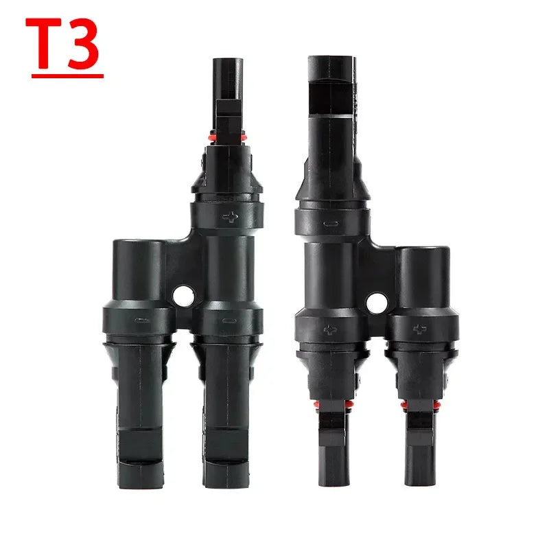 1 paire T Y branche 1000V 30A connecteur solaire PV 2/3/4/5/6 à 1 branche mâle femelle connecteur photovoltaïque pour câble PV MC
