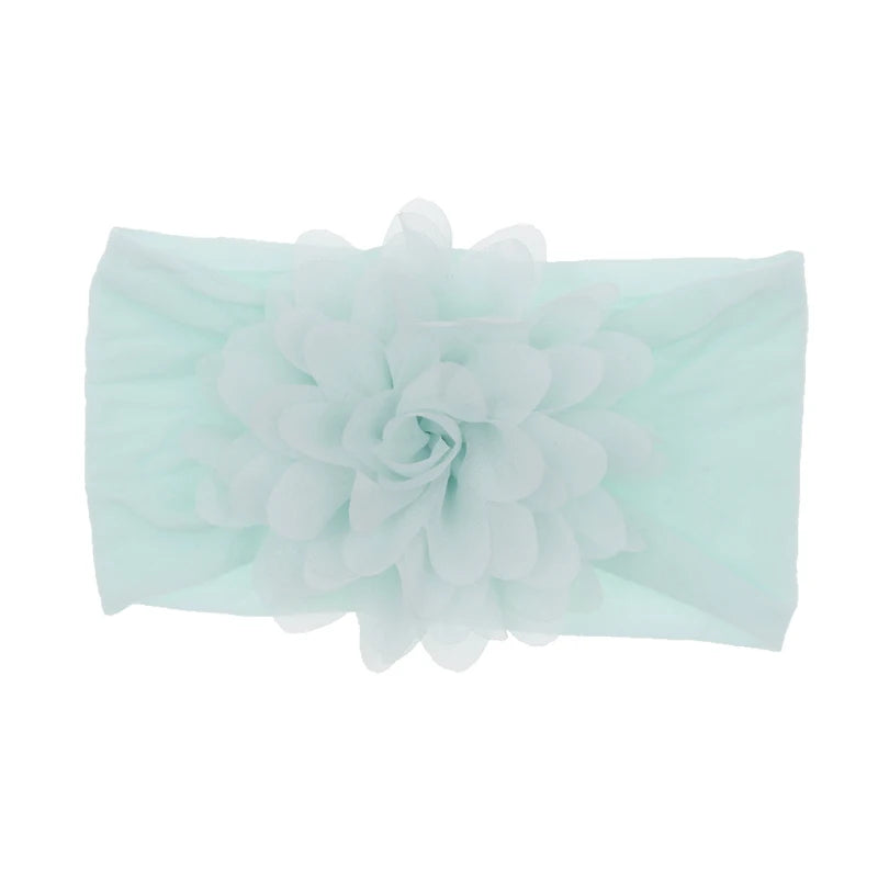 Baby Headband Nonly Big Chiffon Flower Headbands Bow Hair Band newborn Girl Toddler Turban Head Wrap Children Hair Accessories