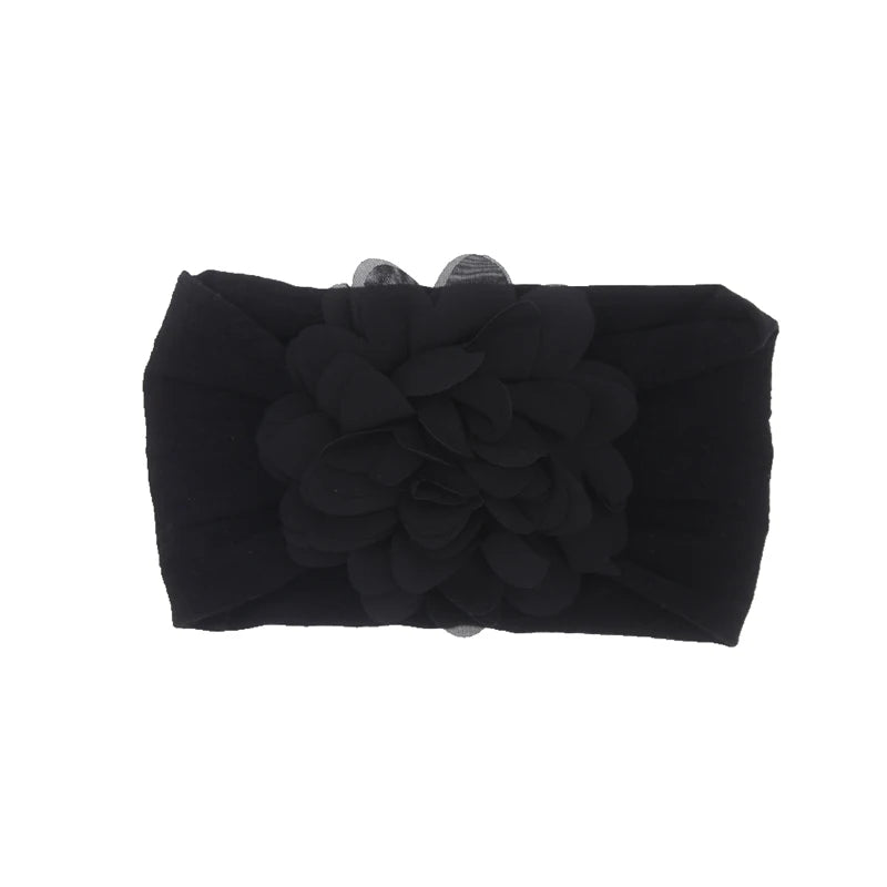 Baby Headband Nonly Big Chiffon Flower Headbands Bow Hair Band newborn Girl Toddler Turban Head Wrap Children Hair Accessories
