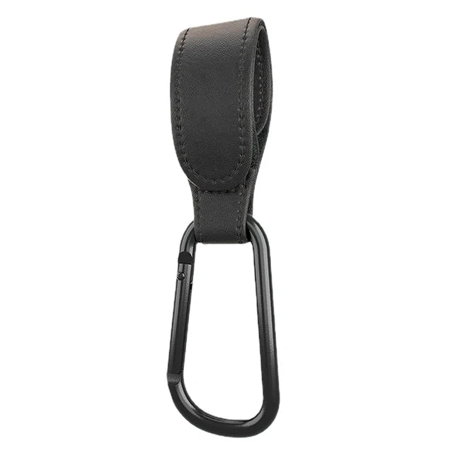2Pcs Leather Cart Hooks Baby Stroller Hook PU Adjustable Pram Hook Organizer Diaper Bag Hanger Children Travel Accessories