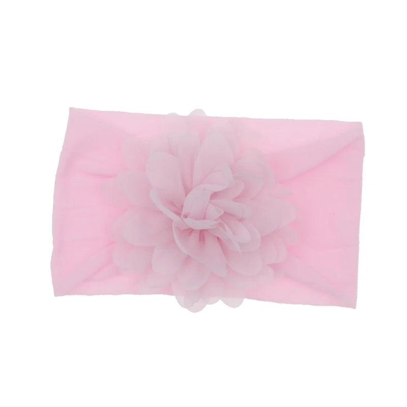Baby Headband Nonly Big Chiffon Flower Headbands Bow Hair Band newborn Girl Toddler Turban Head Wrap Children Hair Accessories