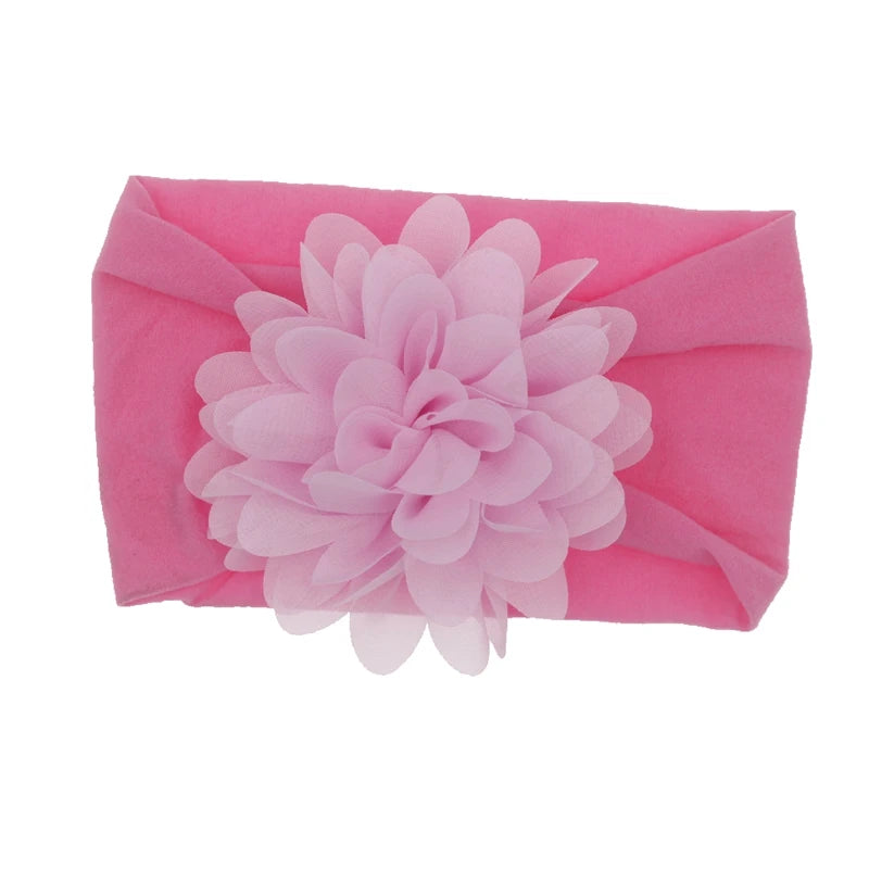 Baby Headband Nonly Big Chiffon Flower Headbands Bow Hair Band newborn Girl Toddler Turban Head Wrap Children Hair Accessories